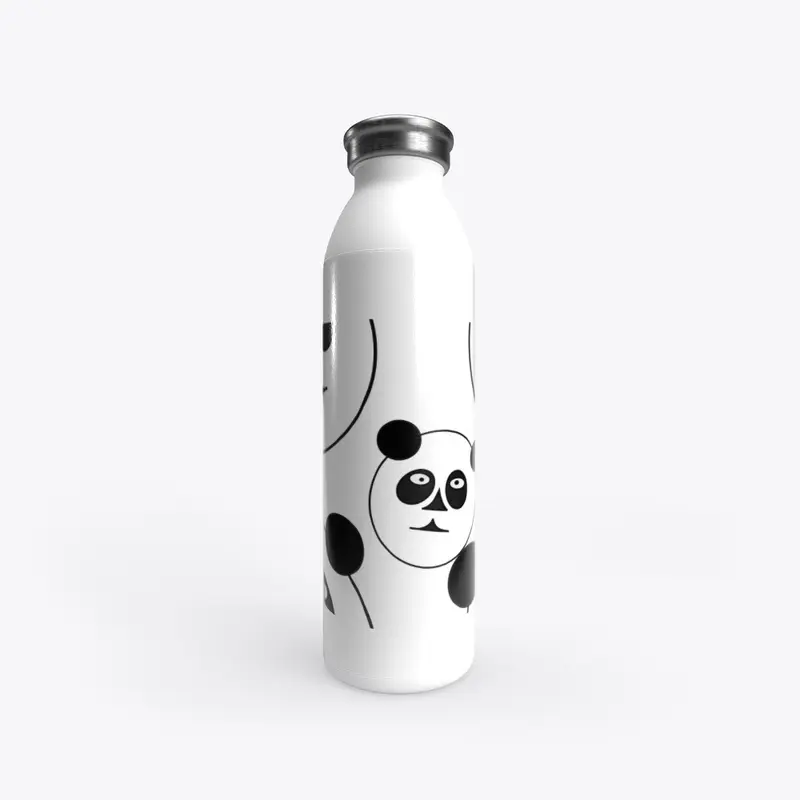 abstract pandas black and white pattern